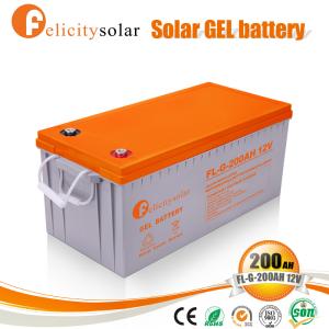 China Felicity solar battery 12v 200ah pack 12v 100ah 150ah gel battery batteries solar 200ah wholesale