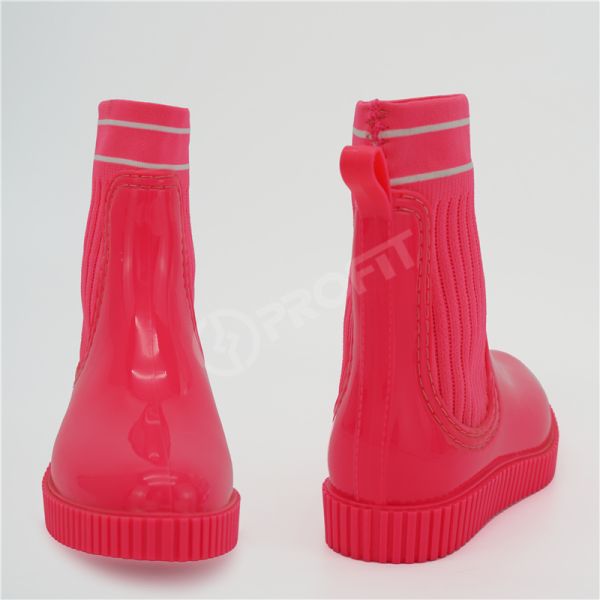 Reusable High Heel Rain Boots , PVC Anti Slip Rain Boots