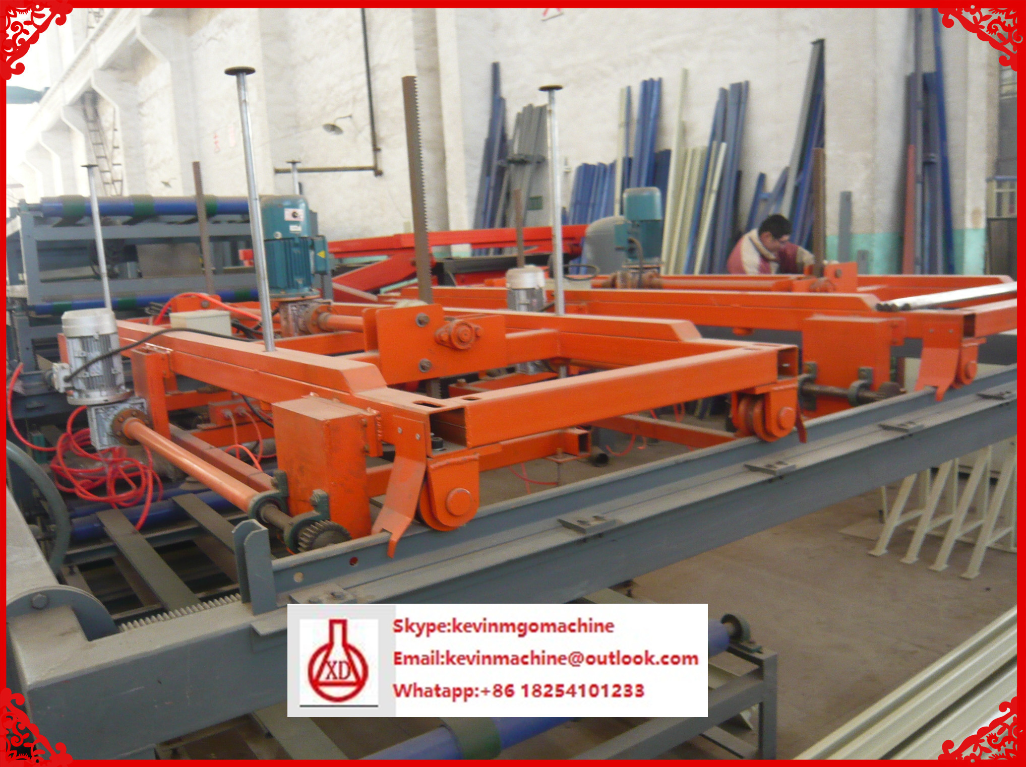 Fireproof MgO Board Production Line , Eco Automatic Sandwich Panel Machine