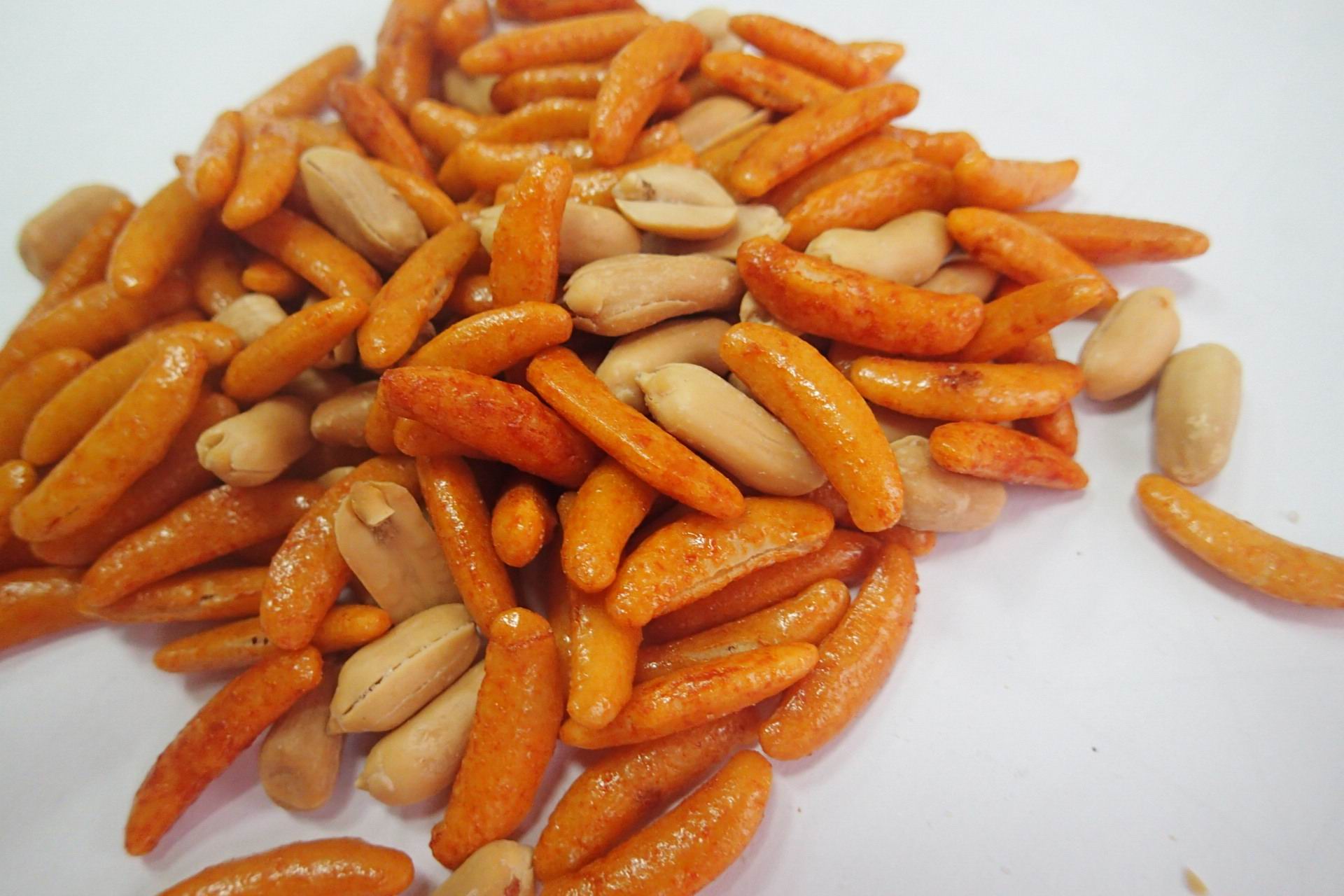 Persimmon Seed Shaped Japanese Rice Crackers Roast Healthy Nut Snack