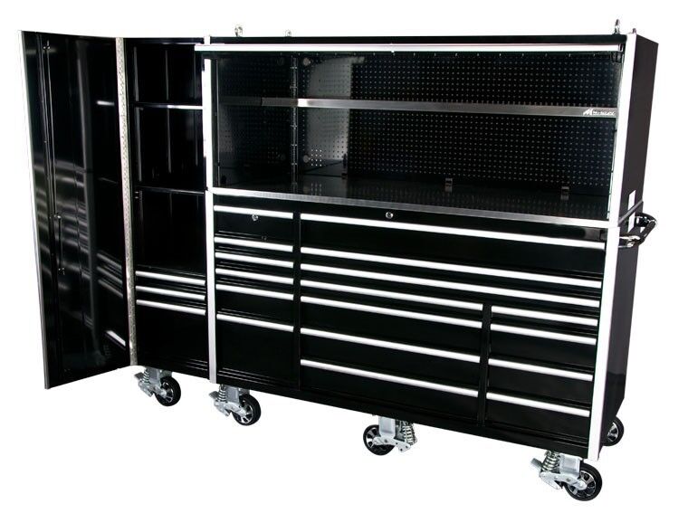 Garage Store Tools Silver 56" Heavy Duty Steel Rolling Tool Box Metal Garage Tool Cabinet