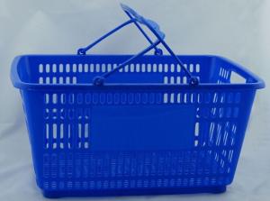 China Portable Double Handle Carry Shopping Basket For Retail Store , SGS wholesale
