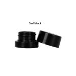 Natural White Black Concentrate Glass Jar 5ml For Wax Resin Shatter