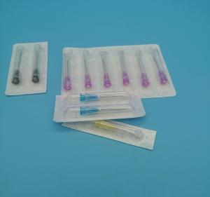 China Out Diameter 1.1mm 19G Disposable Hypodermic Syringes Cream Color wholesale
