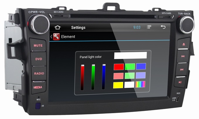Ouchuangbo Car GPS Navi DVD Android 4.2 for Toyota Corolla 2008-2011 Stereo Radio Player OCB-8812B