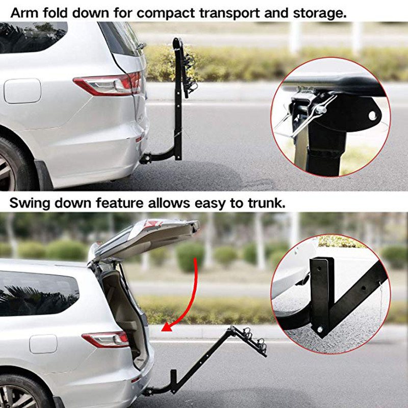 Steel Rear Tow Hitch Mounted Car Bicycle Rack Carrier For Suv Car Vehicle
