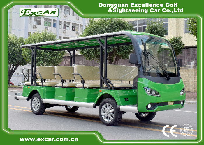Mini Electric Tourist Bus With Four Wheels Hydraulic Braking System