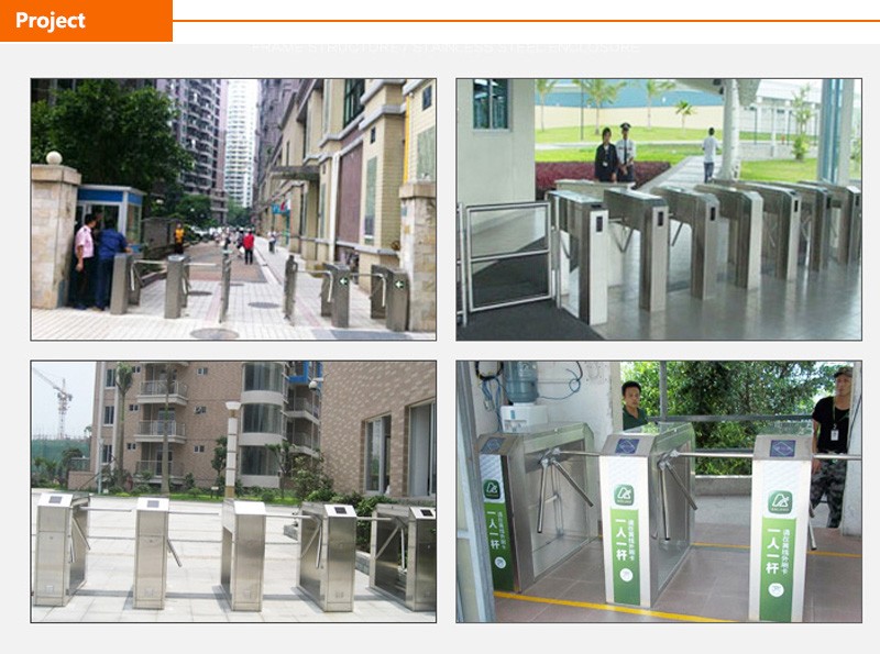 304 Stainless Steel Hot Sale Tripod Turnstile Bridge Turnstile Fingerprint And Card Access Control System