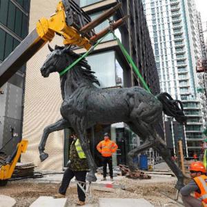China Giant Bronze Decorative Outdoor Metal Horse Sculpture TUV Standard wholesale