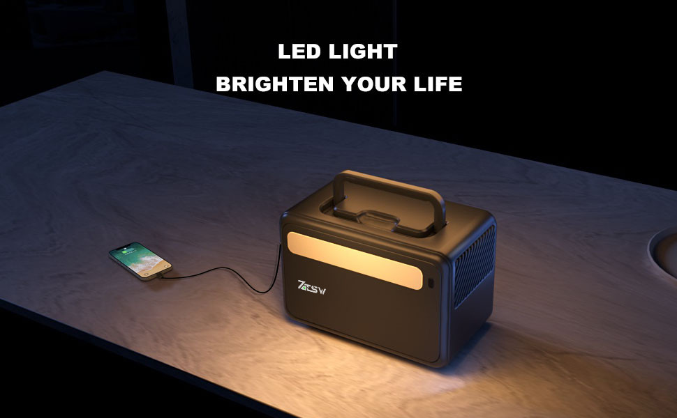 Solar Portable Power Generator For Outdoors Camping Travel Fishing Hunting Hiking Car Refrigerator Vacuum Cleaner