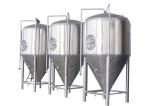 SUS 304 / 316 Conical Beer Fermenter Drinks Beverage Beer Brewing Parts