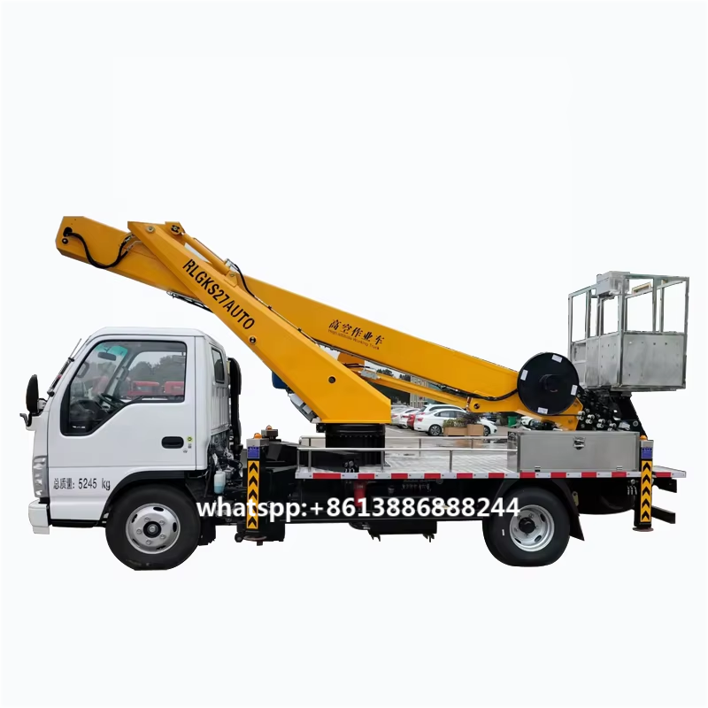 ISuzu 27 Meter High Altitude Work Truck Telescopic Arm Work Platform Truck Custom COLOR