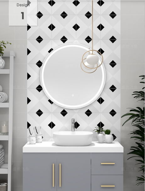 Floor Wall Decoration 300*300 9mm Bathroom Ceramic Tile