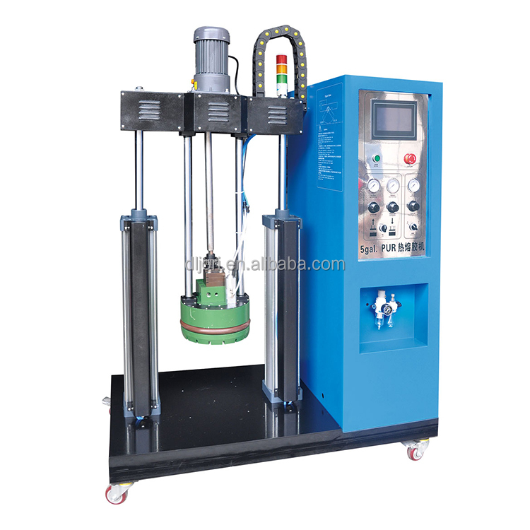Five Gallon PUR Glue Applicator PLC Controlled Pur Hot Melt Glue Spreader Machine