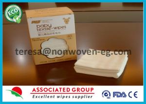 China Non Woven Disposable Dry Wipes Unscented Highly Absorbent Airlaid White Color wholesale