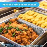 9x13 Tins For Cooking, Baking & Catering Heavy Duty Disposable Cookware Steam
