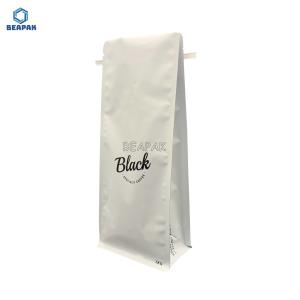 China Flat Bottom Food Packaging Plastic Tin Tie Coffee Bags wholesale