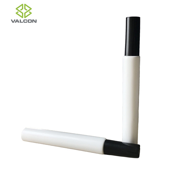 Blank Empty Lip Balm Tubes With Brush Black Cap Customized Printing Logo