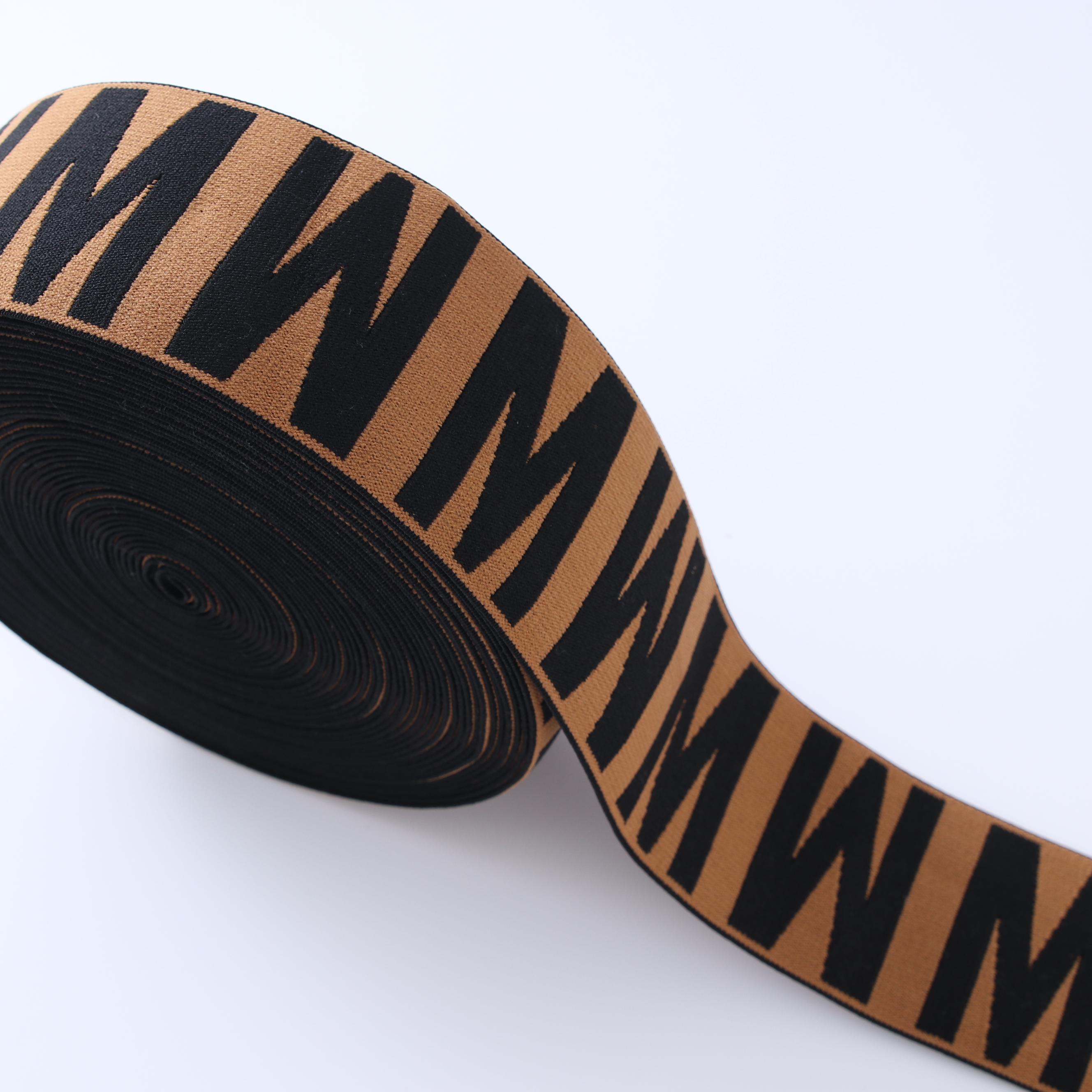 Factory jacquard waist band strap webbing elastic band for underwear sewing custom logo