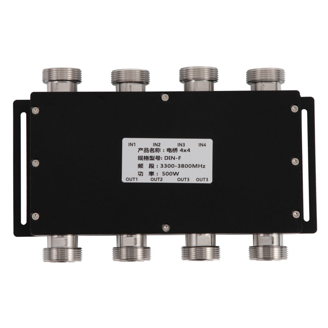 698-3800MHz 4 in 1 out Low Pim Hybrid Coupler DIN-F