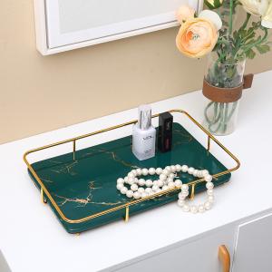 China Nordic 1.0kg 35.7cm Length Rectangle Jewelry Tray For Bathroom wholesale