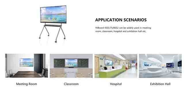 LCD Smart Interactive Panels Finger Touch FCC 86 Inch Smart Board