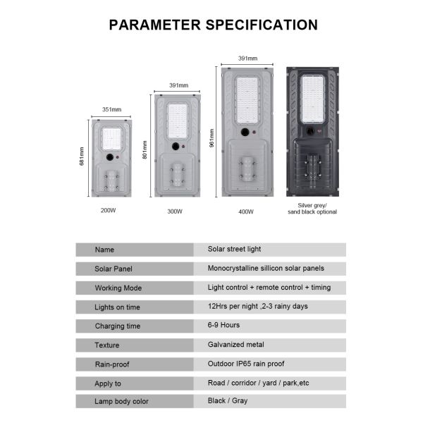 Outdoor Solar Retro Street Light Street Lamp for Outdoor Courtyard Lighting