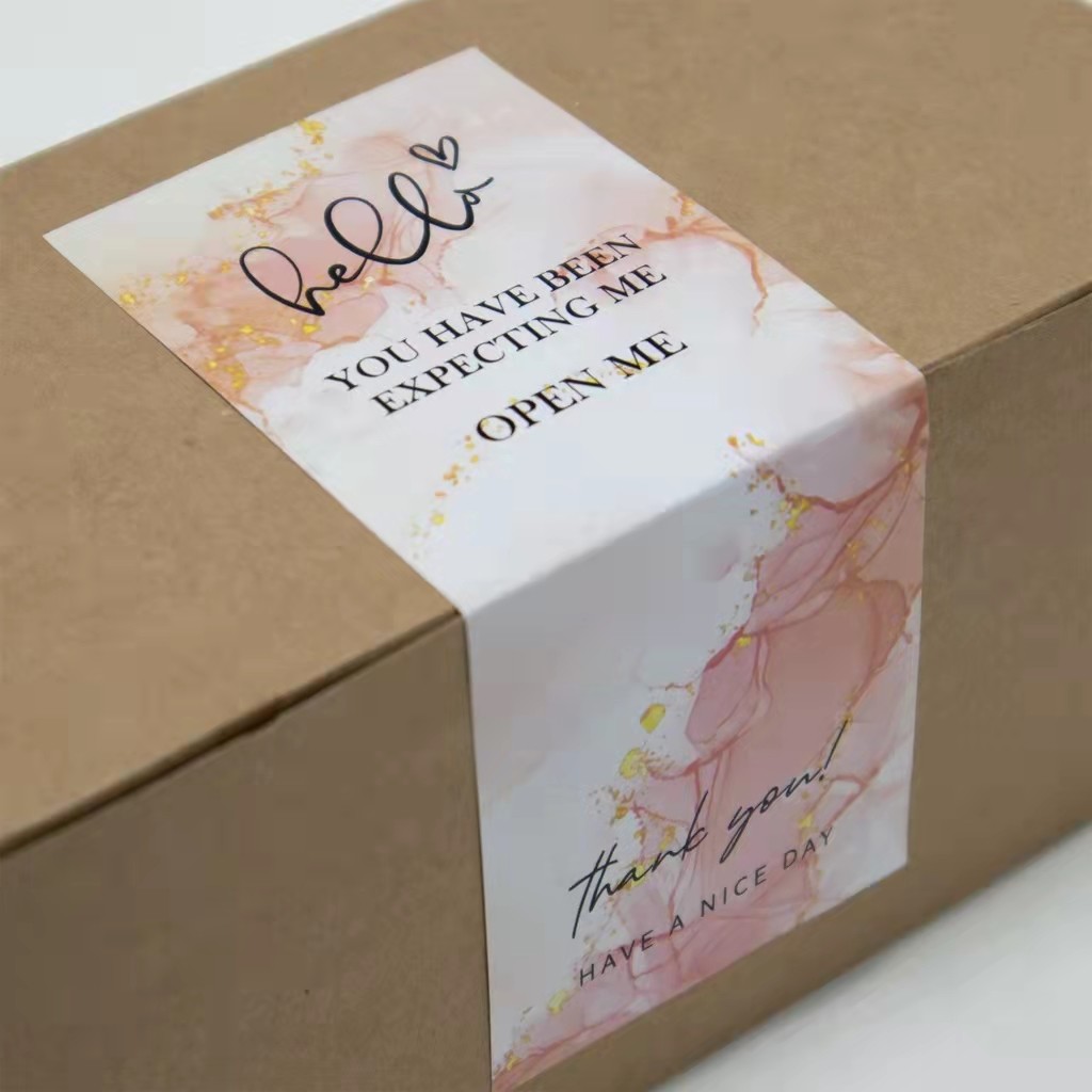 Customizable Tear Resistant PVC Adhesive Seal Sticker Label Permanent Logo Printing