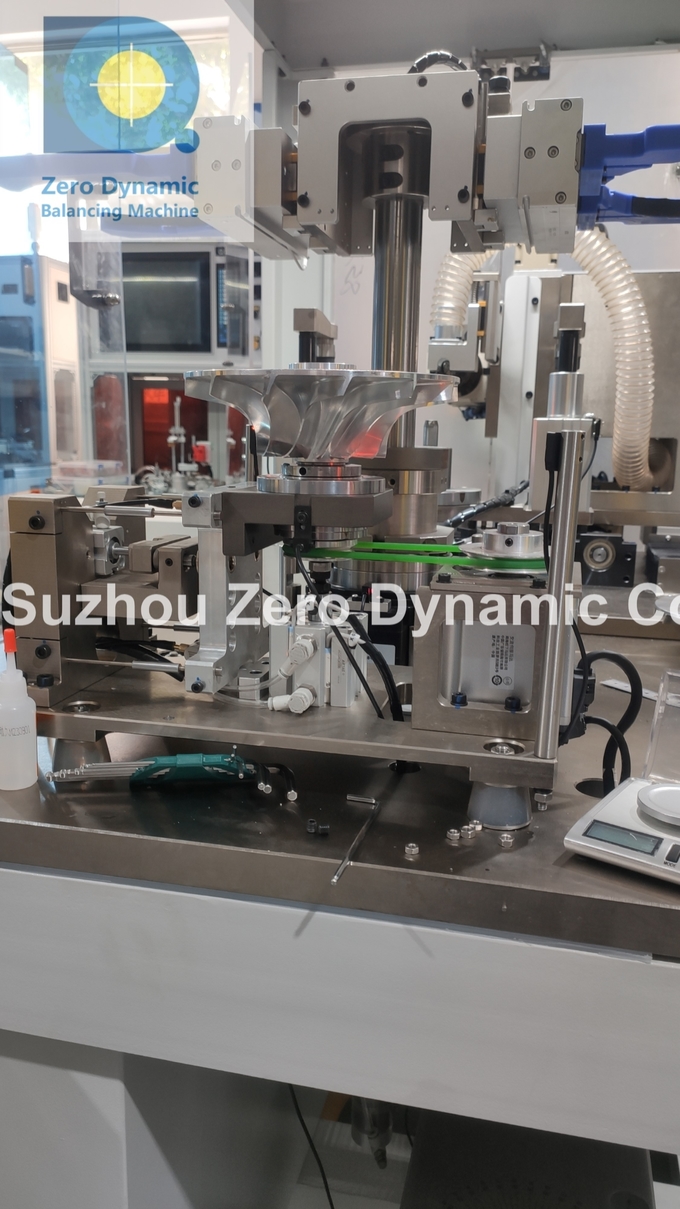High Speed Compressor Impeller Automatic Balancing Machine Two Station Turbocharger Impeller Milling Correction Balancer