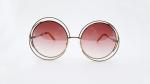 Ladies' fashion accessories Metal sunglasses 2019 fashion design UV 100% Round