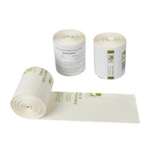China White Biodegradable Trash Bags , Oil Proof Biodegradable Dustbin Bags wholesale