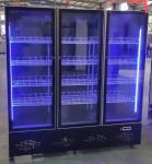 Air Cooled Glass Door Vertical Upright Drink Beer Wine Refrigerator Cabinet
