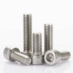 304 316 Stainless Steel Hex Bolts , Hex Drive Socket Cap Bolts