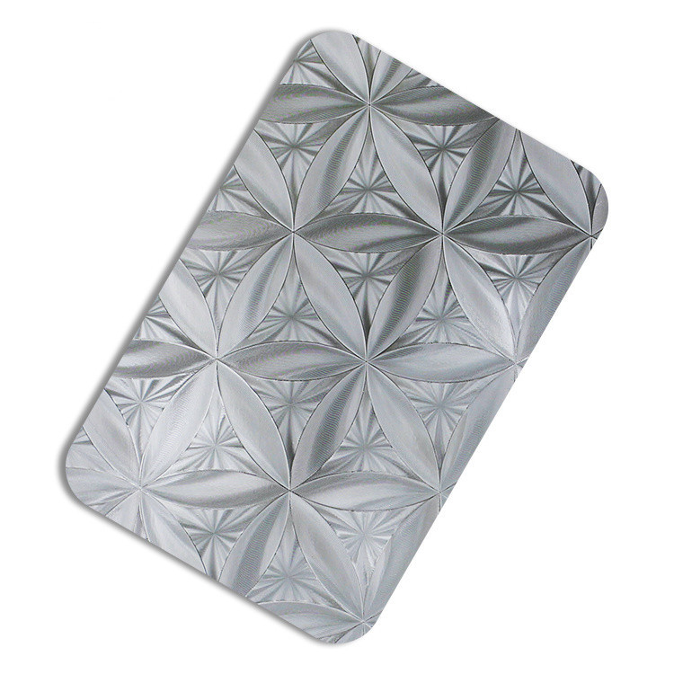 Diamond Embossed Stainless Steel Sheet Custom Cut 3mm Thickness