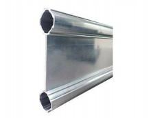 China Baffled Double Aluminum Round Pipe With Flange AL-BB wholesale