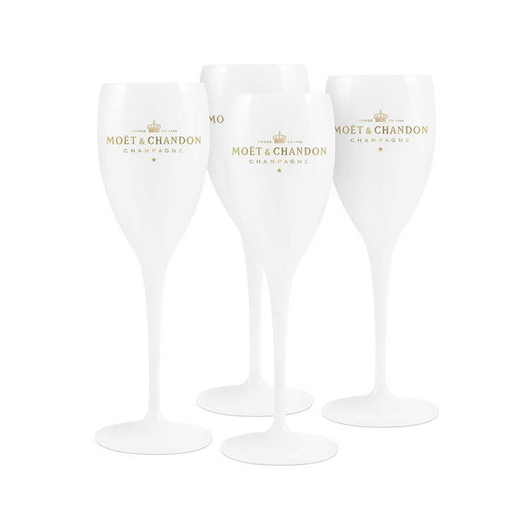 Perrier Jouet Green Plastic Champagne Flutes 175ml 6oz