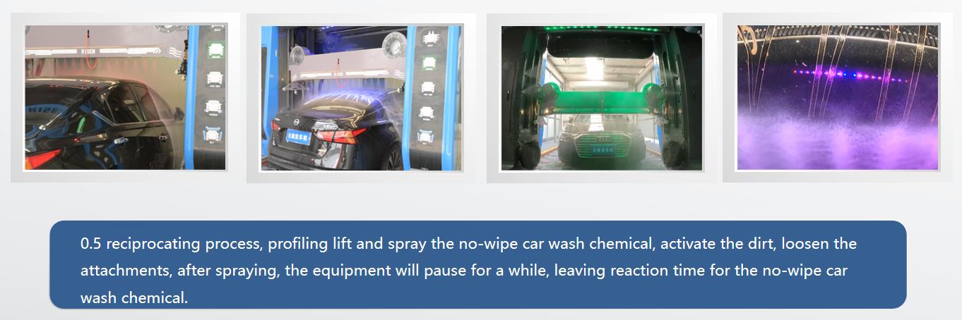 Double Arm Touchless Design Qingdao Risense 360 Touchless Automatic Car Wash Machine