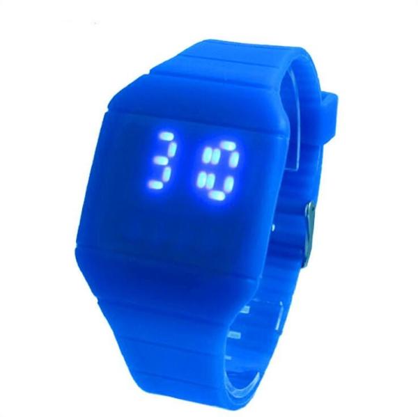 Silicone Band Fashion LED Digital Watch LED Time Showing Promotional Christmas