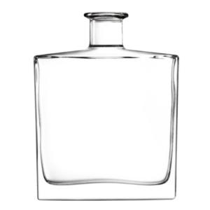 China 1200g Glass Spirit Bottle Heat Resistant Rectangle Liquor Bottle wholesale