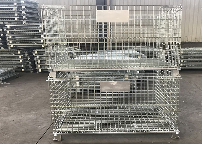 1200Kgs Metal Mesh Container , L1000mm Wire Container Storage Cages