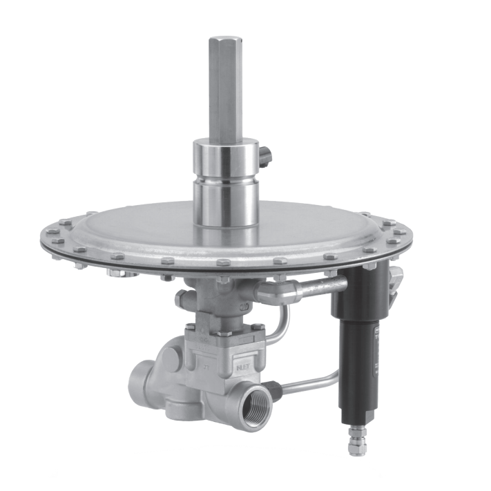 Fuel Gas Pressure Regulator Valve FISHER 95L For Pressure Regulating With Skid Mount Package