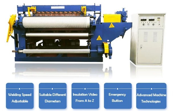 0.8mm 2.5mm Stainless Steel Wire Mesh Machine Less Noise 90 Times/Min