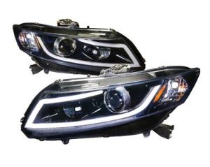 China 12V Honda Civic Smoke LED Car Headlights With 1 Year Warranty wholesale
