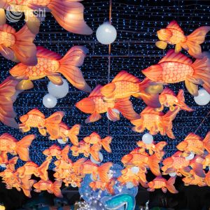 LED Lighting Vivid Silk Fish Lantern Tunnel Waterproof Customizable