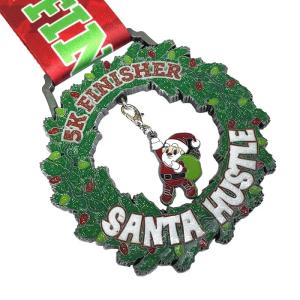 China Zinc Alloy Kids Christmas Medals For Holiday Gaming Decorative Awards wholesale