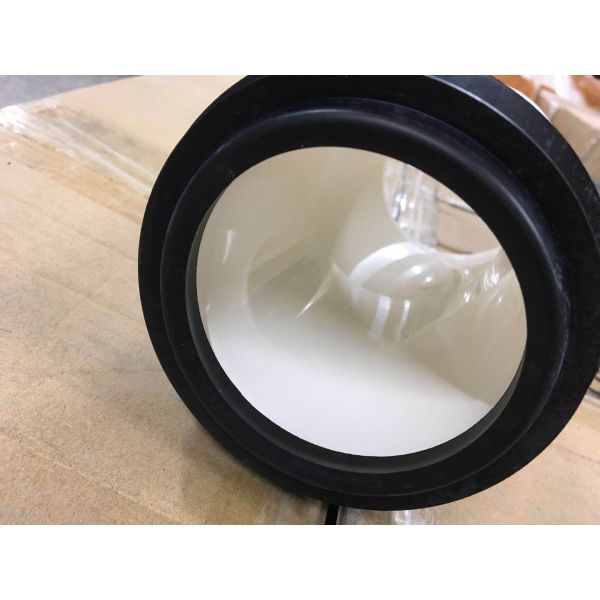 PVC Toilet Drain Pipe With Connector , Wc Waste Pipe Large Displacement