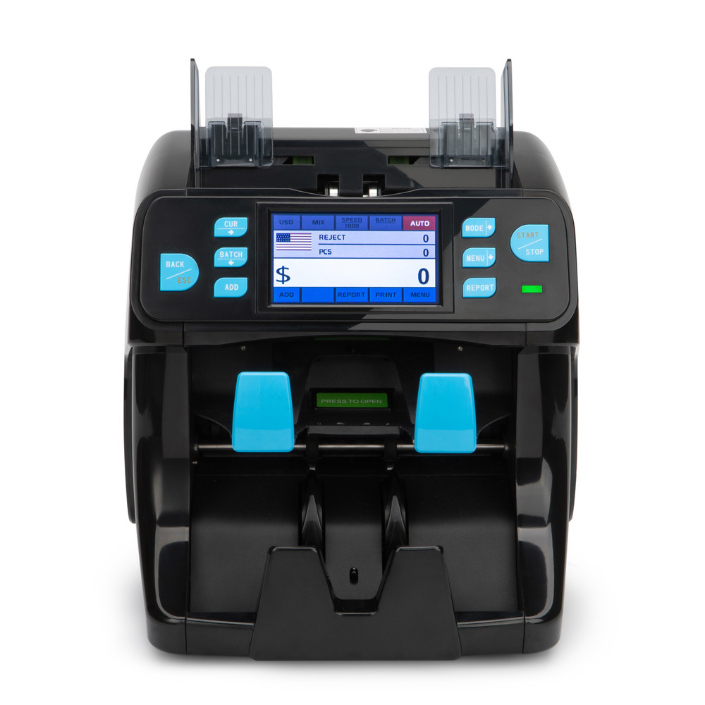FMD-900 mixed currency value counter bill sorter fitness banknote sorter money sorting machine two pocket with dual CIS