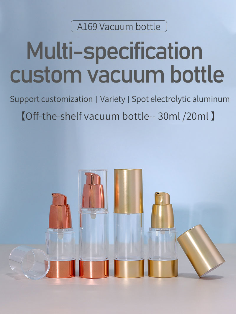 20ml 30ml Airless Bottles / Luxury Cosmetic Packaging Bottle For Foundation Face Cream