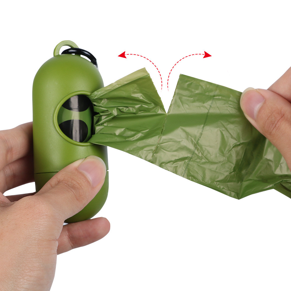 Eco Frendly EPI PE Biodegradable Dog Poop Bag 15 Microns 8 Rolls