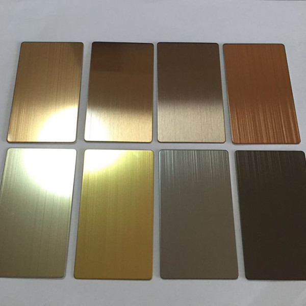 201 202 Champagne Black Gold Colored Stainless Steel Sheet 0.2mm-3mm Thickness